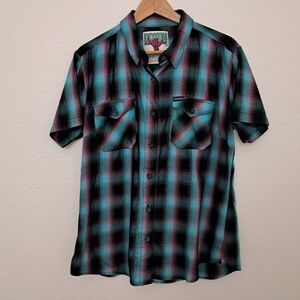 Dixxon Shreddy Plaid  Button Down Shirt